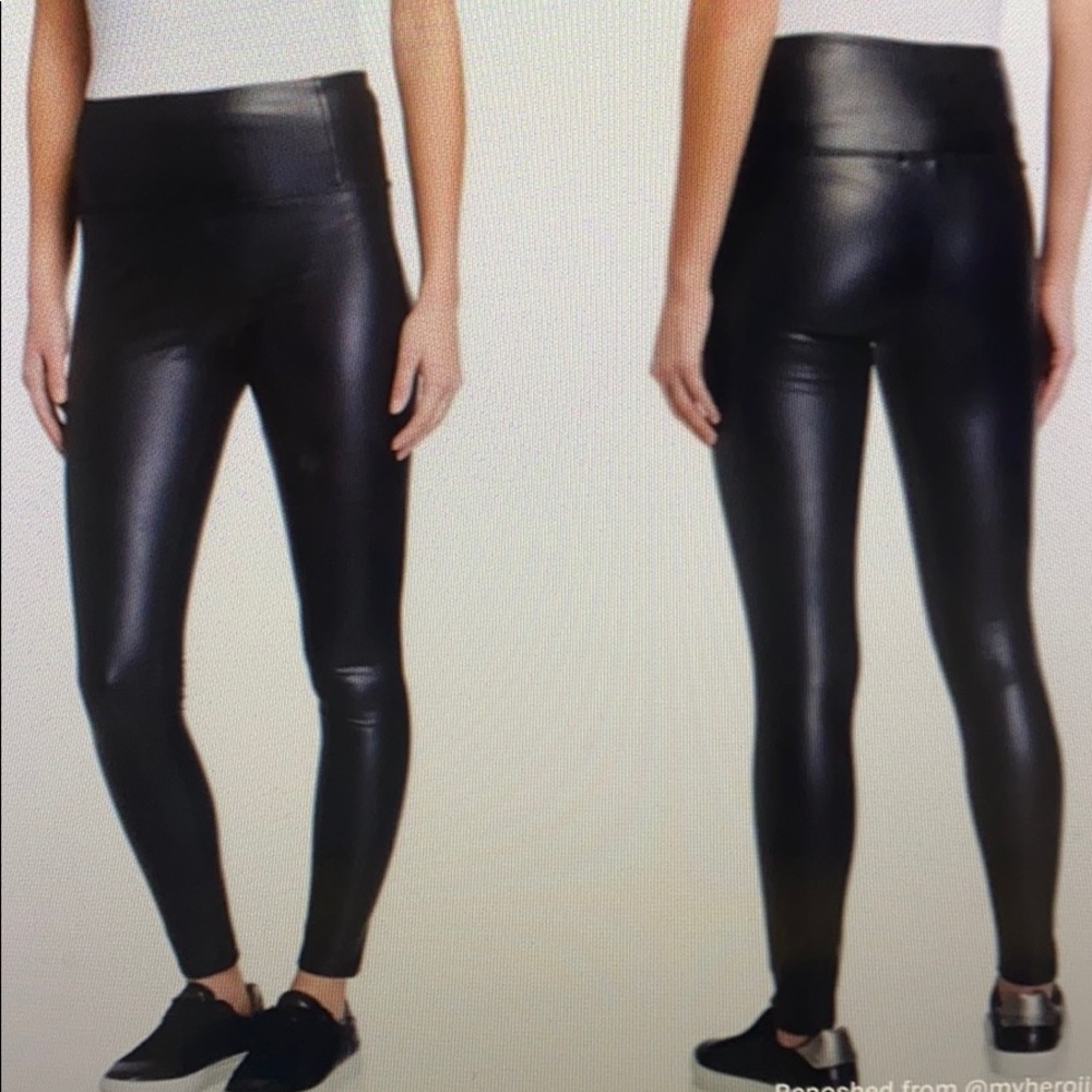 7 For All Mankind Vegan Leather Leggings - Picture 6 of 6